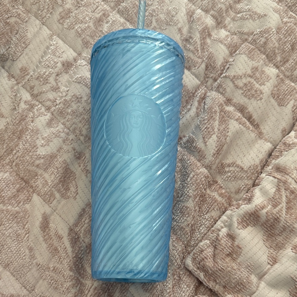 Starbucks Light Blue Textured Tumbler